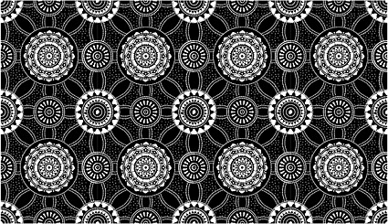 ベクター伝統的なタイル張りの背景素材-29