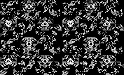 ベクター伝統的なタイル張りの背景素材-42