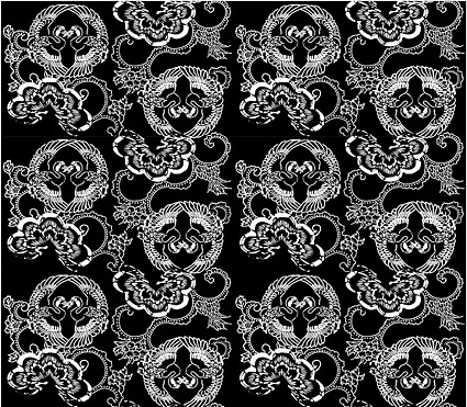 ベクター伝統的なタイル張りの背景素材-46