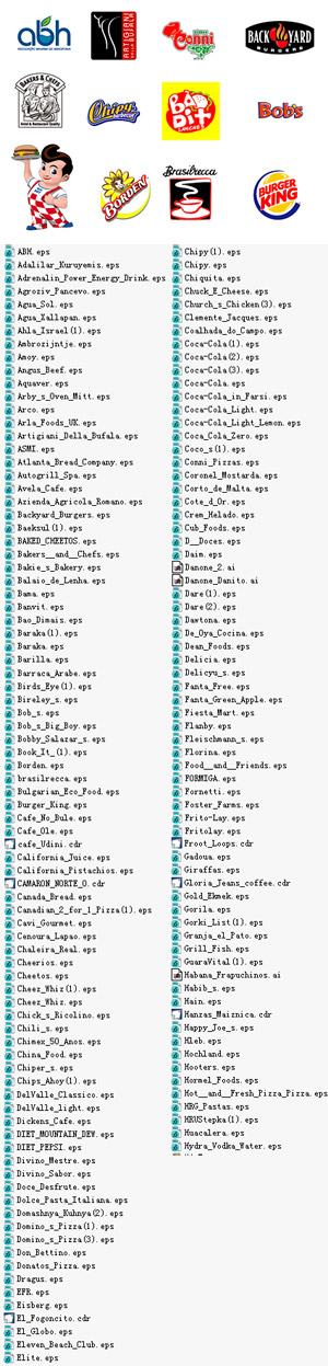 飲料・食品のロゴ ベクター材料 1