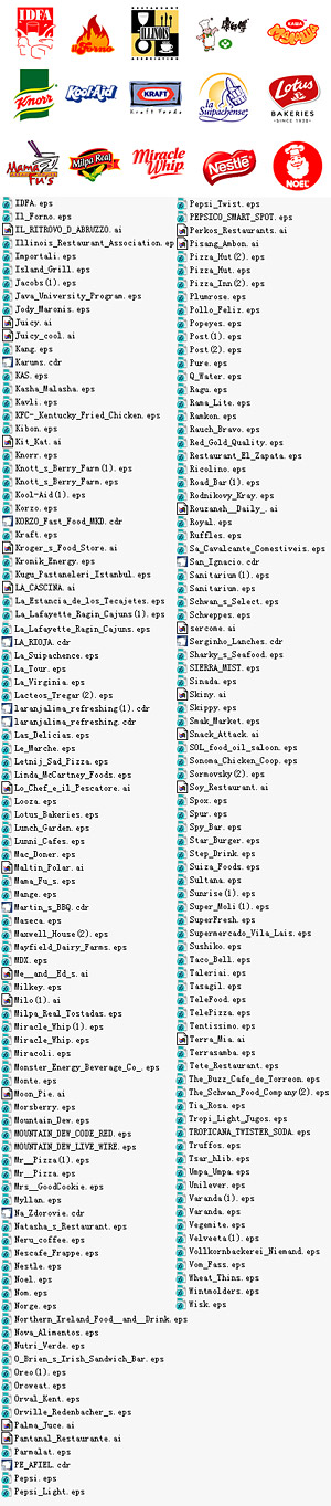 飲料・食品のロゴ ベクター材料 2