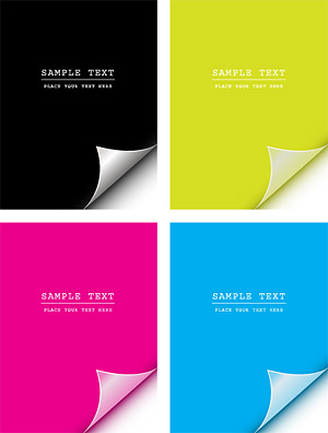 角度ベクター材料 cmyk 紙