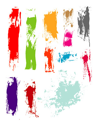 実用的なインクの汚れ