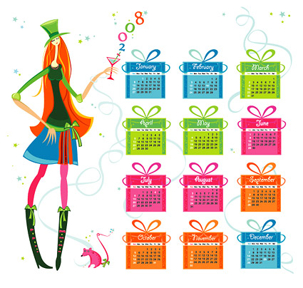 2008 年暦年ベクター材料 1