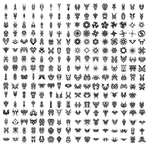 ベクター傾向トーテム 1 の物質的な要素