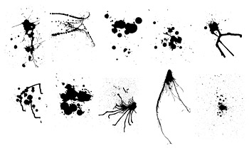 インクの材料要素ベクター
