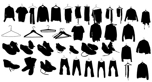 ベクターの服靴