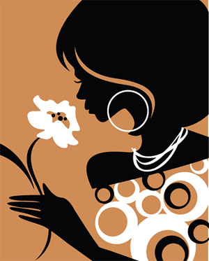 ベクターのファッションの女の子