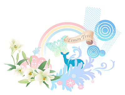 ファッション パターン要素ベクター材料