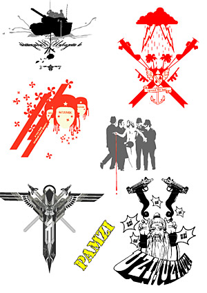 絵画材料の傾向 2 のベクター シリーズ