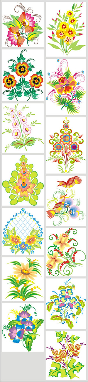 絶妙な花のファッション