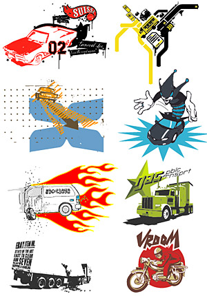 絵画材料の傾向 3 のベクター シリーズ