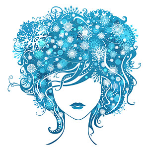 ベクター少女雪や氷を感じる