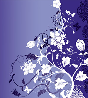 ファッションの花のベクター