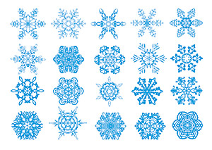 絶妙な雪ベクターの数