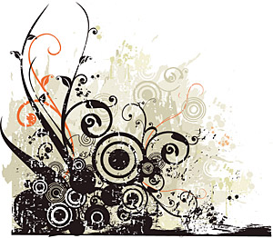 ベクター傾向パターン素材