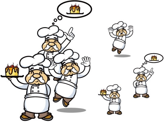 ケーキ部門の数値ベクター無料ベクター 1.18 MB