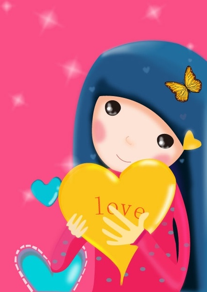 ベクター少女無料ベクター 578.73 KB