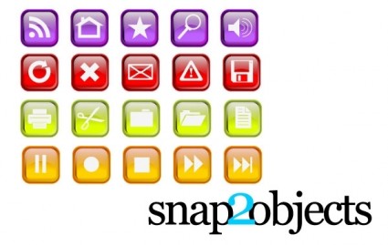 六つの色のベクターのアイコン - 無料ベクターの 30 の無料のビードロ アイコン ベクター パック