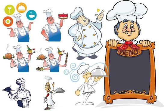 シェフ シリーズ ベクター無料ベクター 2.59 MB