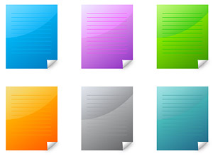 角度の web 2.0 スタイルの用紙