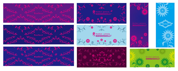 絶妙な装飾的なパターン ベクター材料