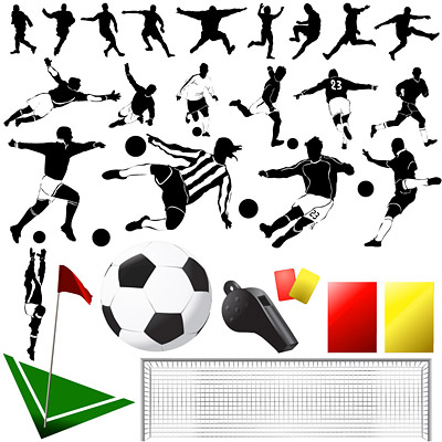 サッカーのテーマの要素