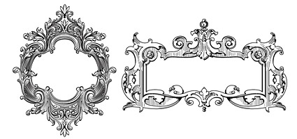 大陸の豪華な装飾ボックス