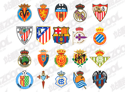 スペインのサッカー クラブのロゴ 無料素材イラスト ベクターのフリーデザイナー