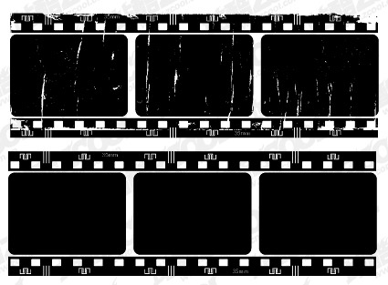 ベクトル ノスタルジックな映画フィルム材料-5