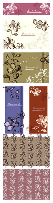 手描きの花のスタイル