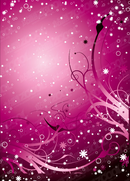 紫のファッション パターン ベクター材料