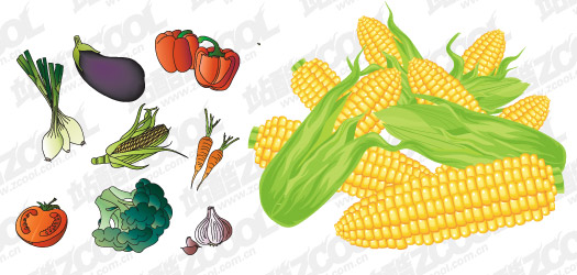 共通のベクター材料果物と野菜