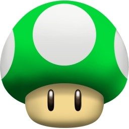 1 up キノコ無料アイコン 78.80 KB