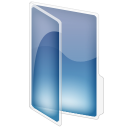 透明な PNG の結晶サイズの大きなフォルダー アイコン シリーズ