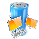 スーパー コンピューター主題美しくバッテリー アイコンの透明 png