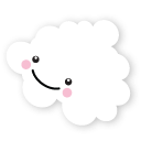 素敵な雲コンピューター アイコン png