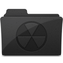 暗いグレーのコンピューター フォルダー アイコン png