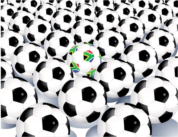 たくさんサッカー ベクター無料ベクター 1.31 MB