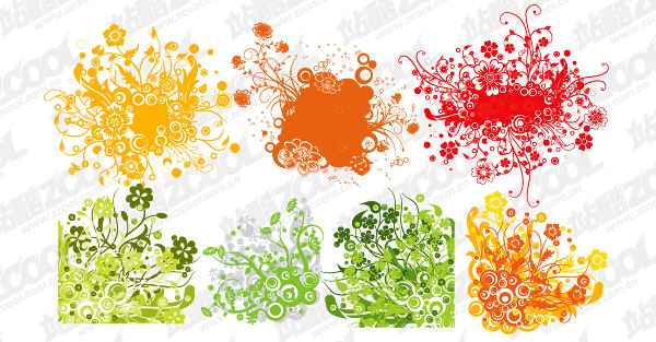 円形のパターン、ベクター材料組成