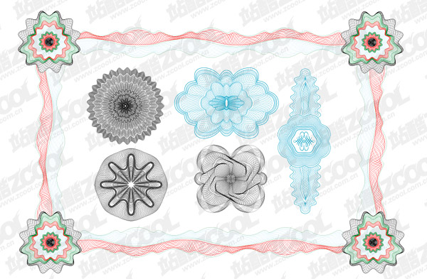 ベクター スタイル セキュリティ ライン テクスチャ素材 1