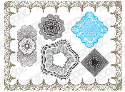 ベクター スタイル セキュリティ ライン テクスチャ素材 2