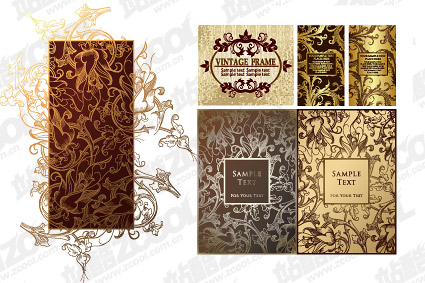 大陸の豪華なパターン ベクター材料