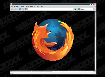 Firefox ブラウザー ウィンドウ ベクトル材料