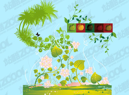 ベクター材料の緑