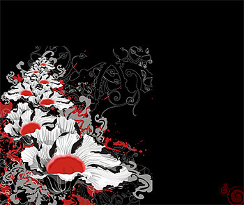 ファッション花要素ベクター材料