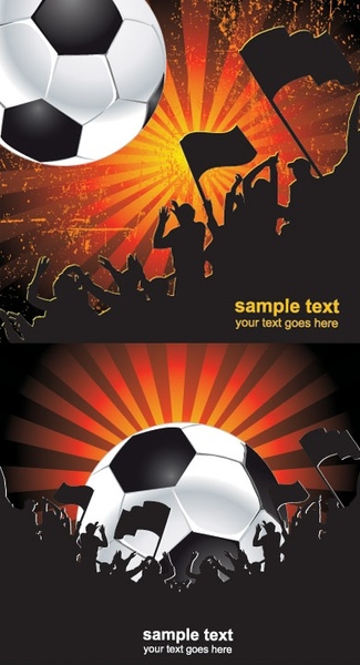 ベクター熱狂的なサッカーファン無料ベクター 2.67 MB