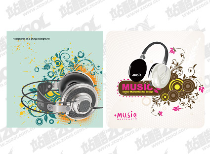 2、ヘッドフォンのテーマベクター