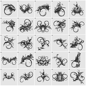 アクティブ ライン スタイル パターン要素ベクター材料