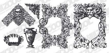 大陸の豪華なパターン彫刻材料の要素